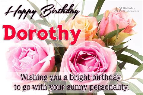 Happy Birthday Dorothy