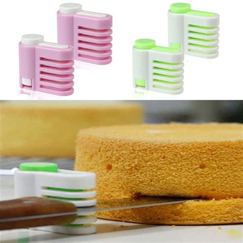 DIY cake tool cake bread leveler 5 layer slicer cutting fixator fashional popular kitchen home ...