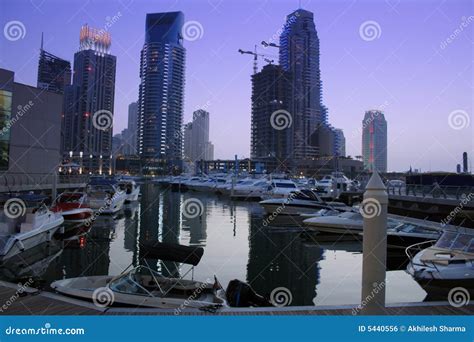 Dubai Marina Skyscrapers, United Arab Emirates Stock Photo - Image of ...