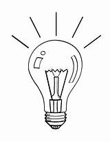 Light Bulb Free Coloring Page Pages sketch template