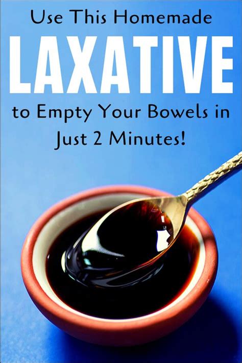 Use This Homemade LAXATIVE to Empty Your Bowels in Just 2 Minutes ...