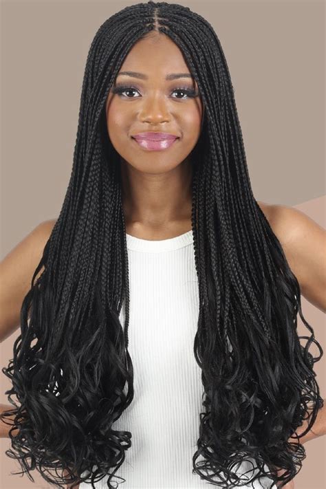 22 Inch 7 Packs French Curl Crochet Braids, Box Braids Crochet Hair Pre Looped, French Curly ...