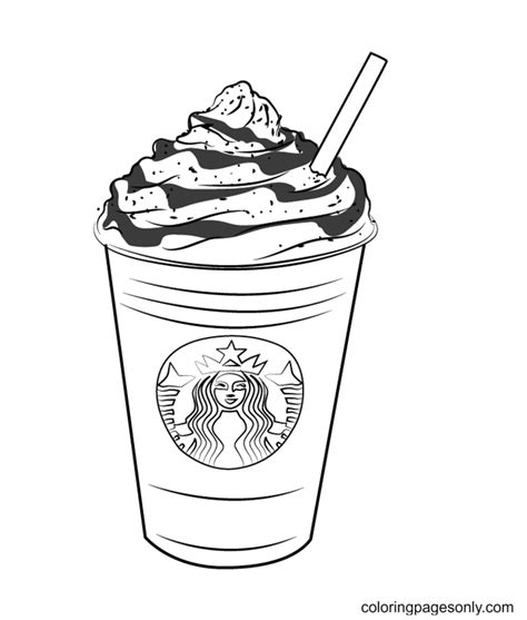 Coloring Pages Coffee Cup Starbucks Coloring Pages - vrogue.co