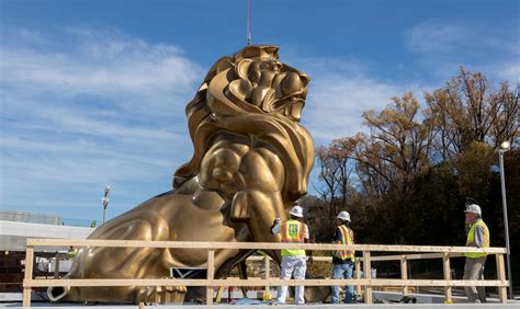 MGM lion is in place, and it’s big - WTOP News