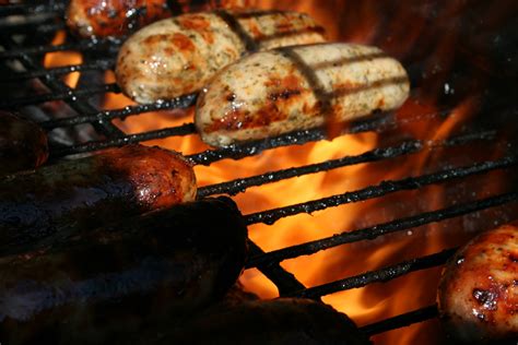 Barbecued Sausages Free Stock Photo - Public Domain Pictures