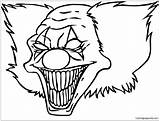 Clown Funny Coloring Page  Free Printable Pages sketch template