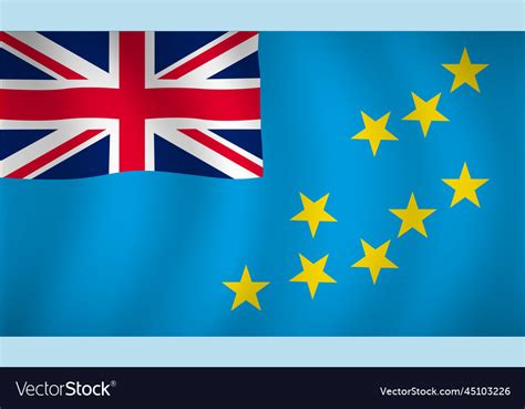 Tuvalu flag background Royalty Free Vector Image