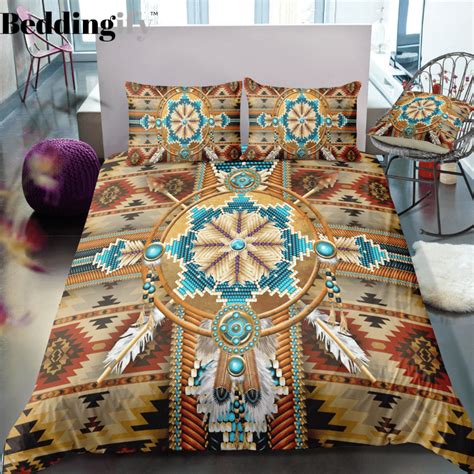 Indian inspired - Cherokee Pattern Bedding Set in 2020 | Patterned bedding sets, Patterned ...