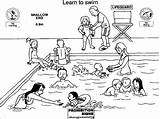 Learn To Swim Coloring Page  Free Printable Pages For Kids sketch template