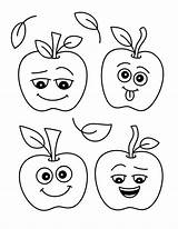 Free Coloring Pages Of Apples ⋆ The Hollydog Blog sketch template