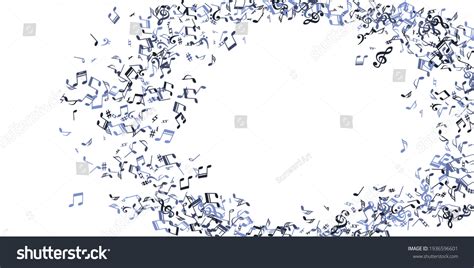 Music Notes Flying Vector Background Song Stock Vector (Royalty Free ...