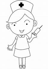 Printable Nurse Coloring Pages sketch template