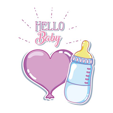 Hello baby card 624755 Vector Art at Vecteezy