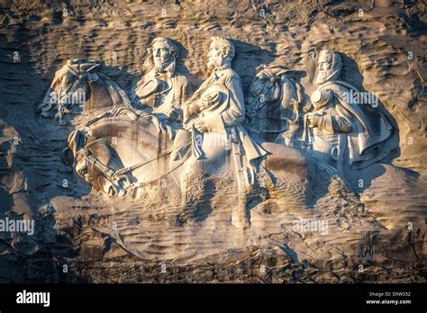 Atlanta, Georgia's landmark Stone Mountain Park Confederate Memorial ...