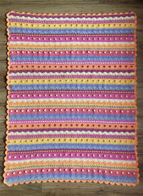 Late Summer Sunsets Blanket Colour Pack | The Knitting Network | Crochet blanket, Blanket, Baby ...