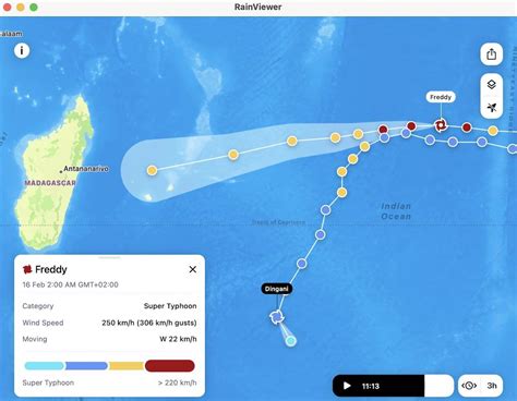 Essential Facts About Tropical Cyclone Freddy | RainViewer Blog