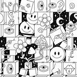Crazy Patterns Coloring Pages sketch template