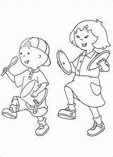 Caillou And Sarah Coloring Page  Download Print Or Color Online For Free sketch template