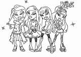 Bratz Dolls Coloring Pages At GetColoringscom  Free printable sketch template