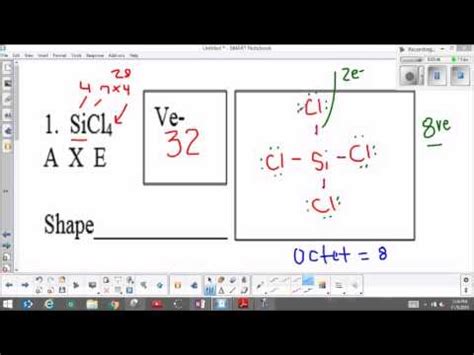 Molecular geometry SiCl4 - YouTube