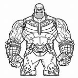 Thanos coloring pages  ColoringLib sketch template