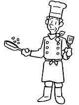 Chef coloring page To Print And color sketch template