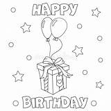 Birthday Presents Coloring Pages sketch template
