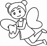 Tooth Fairy coloring Page  ColouringPages sketch template