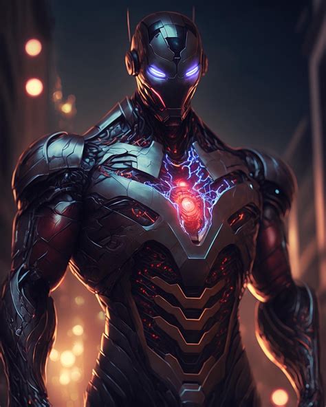 Iron Man Symbiote Armour by NerdyAIArtist on DeviantArt