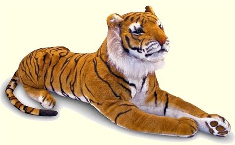 Big Plush Bengal Tiger Stuffed Animal | Tiger stuffed animal, Cat soft ...