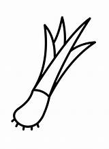 Leek Coloring Pages To Print  Free Printable sketch template