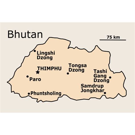 Map Of Bhutan Png Clipart Nepal | Images and Photos finder