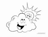 Weather For Kids  Free Cloud Templates And Coloring Pages sketch template
