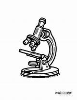 Microscope Clipart & coloring Pages For Kids Plus 10 Engaging Craft  sketch template