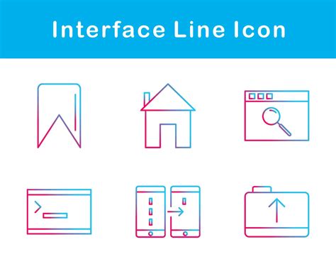 Interface Vector Icon Set 20653157 Vector Art at Vecteezy