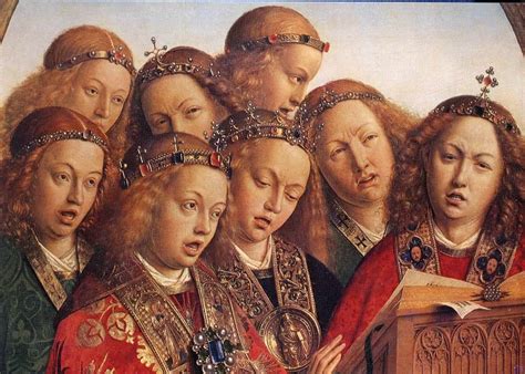 File:Jan van Eyck - The Ghent Altarpiece - Singing Angels (detail ...