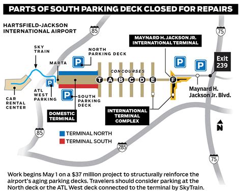 Atlanta airport begins parking deck work, blocks off spaces