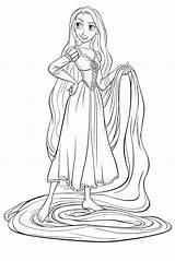 Rapunzel Coloring Pages Printable sketch template
