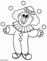 Clown 2 coloring Page sketch template