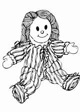 Dolls Coloring Pages sketch template