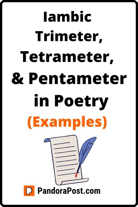 Iambic Trimeter Tetrameter And Pentameter Examples In - vrogue.co
