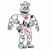 Five Nights At Freddys Nightmare Coloring Pages sketch template