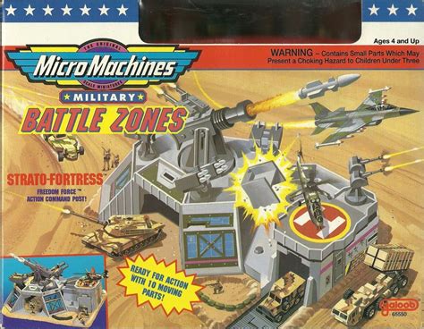 Galoob "Micro Machines" Military Battle Zones Strato-Fortress playset | jouets Antoine | Pinterest