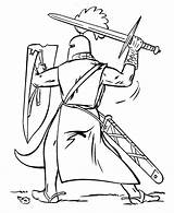 Coloring Pages Of Knights sketch template