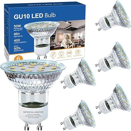 Gu10 LED Bulb Gu 10 LED Light Bulbs Gu10 LED Non Dimmable 50 Watts ...