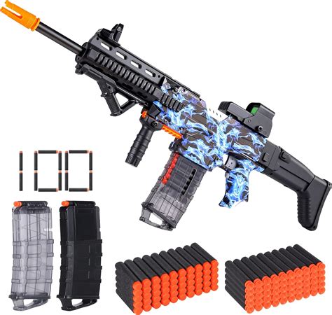 Amazon.com: COOLFOX Electric Automatic Toy Gun for Toy Guns Sniper Soft Bullets [Shoot Faster ...