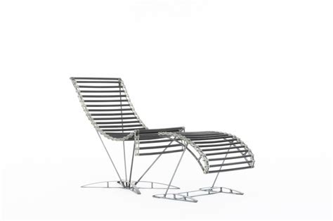 Jean-Marc Mouligne French Armchair and Footsool, 1990 For Sale at 1stDibs