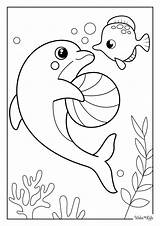 Dolphin Coloring Pages Free Printable PDFs  WakeTheKids sketch template