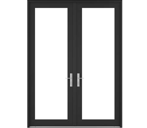 Pella Architect Series – Contemporary Wood Hinged Patio Doors | Pella | Exterior doors with ...