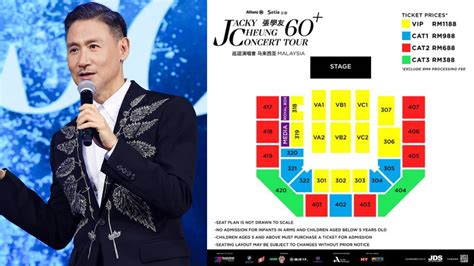 “Almost 50% Are VIP!”: M’sian Netizens Outraged Over Jacky Cheung Concert Prices And Seat Plan ...